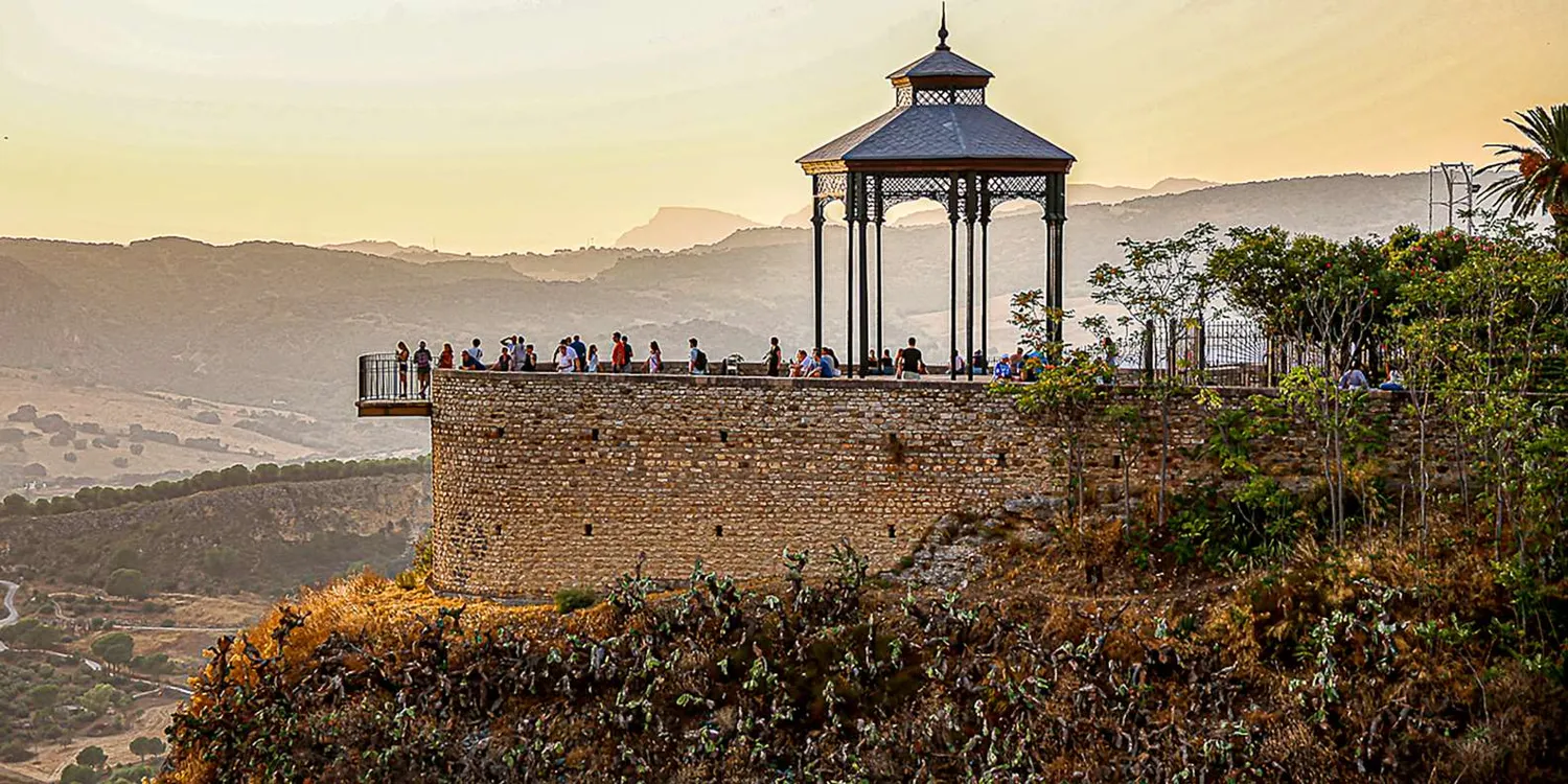 Ronda viewpoint overlooking the countryside