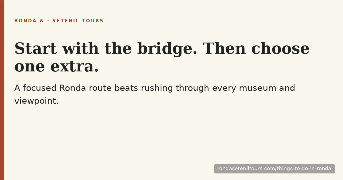 Things to Do in Ronda: A Day-Trip Visitor Guide